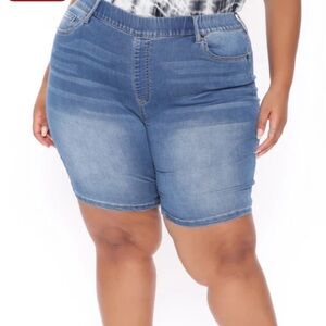 Fashion Nova Blue Denim Shorts